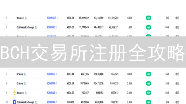 BCH交易所注册全攻略：新手也能轻松上手！避坑指南