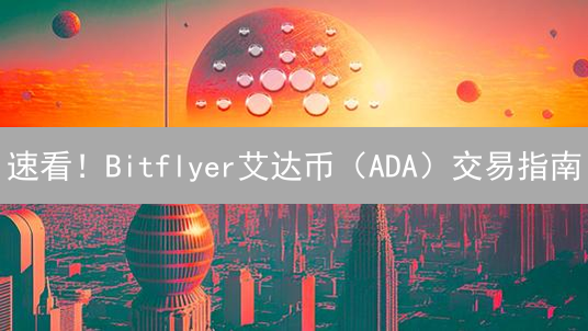 速看！Bitflyer艾达币（ADA）交易指南：新手也能轻松上手！