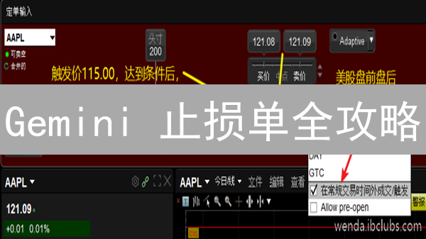 Gemini 止损单全攻略：3 分钟学会风险控制！