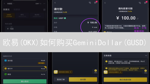 欧易(OKX)如何购买GeminiDollar(GUSD)？新手购买GUSD指南