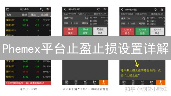 Phemex平台止盈止损设置详解：风险管理指南