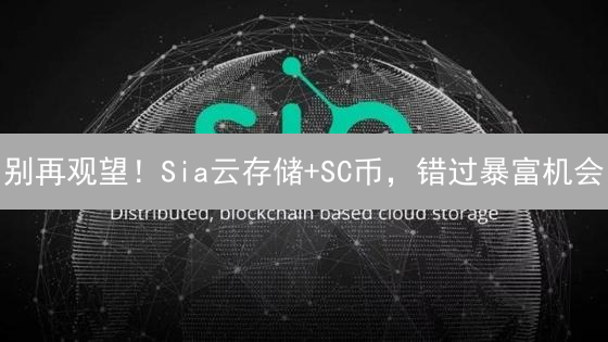 别再观望！Sia云存储+SC币，错过暴富机会？